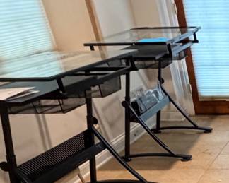Glass Top Drafting Art Tables