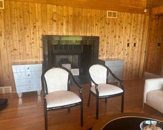Black Lacquer Bentwood Armchairs