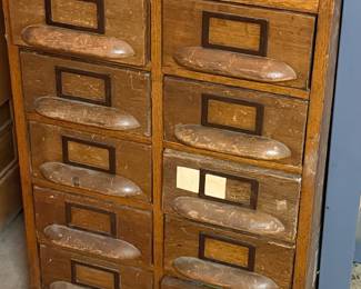 Mid Century Modern Library Card Catalog