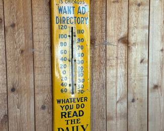 Antique Porcelain Thermometer