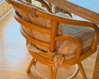 Vintage Brown Jordan Rattan Chairs