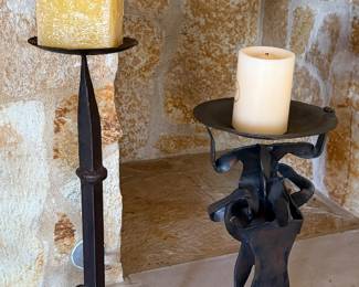 Metal Sculture Candle Holder