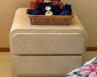Formica 2 drawer Nightstand