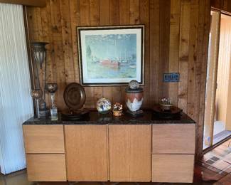 Granite Top Credenza