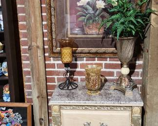Marble Top Side Table