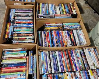 DVDs, hundreds