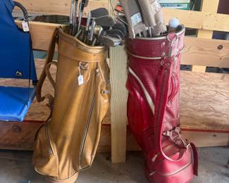 Vintage golf clubs