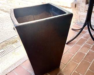 Tall black pot