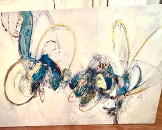 Large abstract oils on canvas