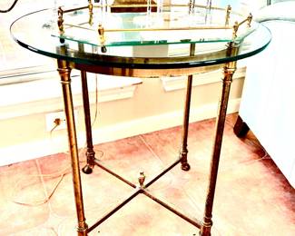 Hollywood Regency style Italian brass table