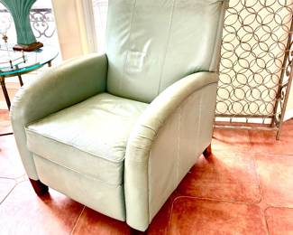 Pale aqua recliner