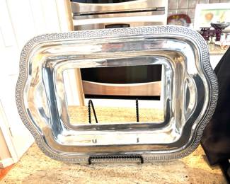 Pewter pyrex dish holder