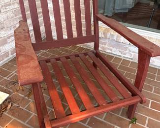 Wood patio chair