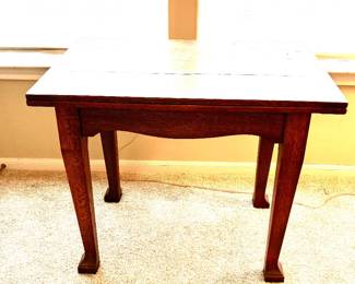 Antique flip top game table