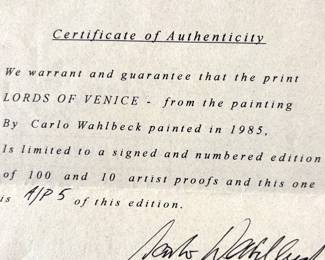 Certificate of Authenticity