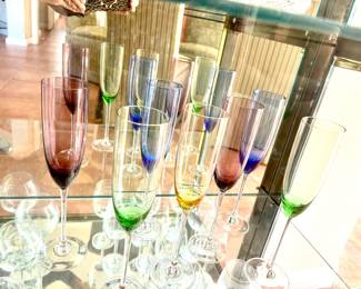 Lenox gemstone colored flutes