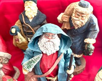 Collection of Clothique Santas