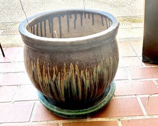 Multi color ceramic planter