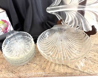 Glass shell bowls