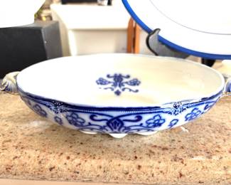 Antique flow Blue vegetable bowl