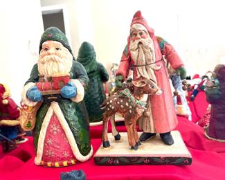 G. DeBrekt and Vintage House of Hatten Santas