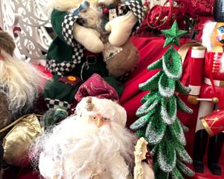 Large collection of Santas