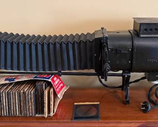Vintage Brenkert Light projection Magic Lantern (early 1900), Masonic slides