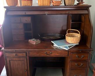 Roll Top Desk, Longaberger baskets