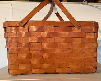 Vintage picnic basket