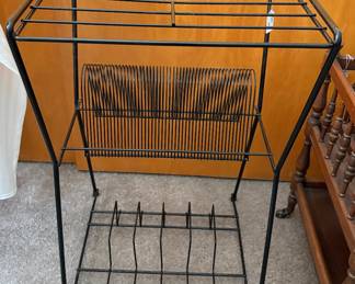 Vintage record album stand