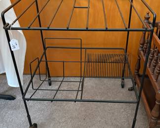Vintage record album stand