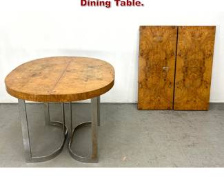 Lot 493 Baughman Style Burl wood Dining Table. 