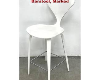 Lot 478 Mid Century Design Norman Cherner Barstool, Marked