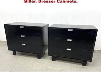 Lot 257 Pair George Nelson for Herman Miller. Dresser Cabinets. 