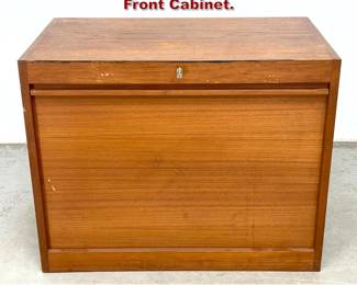 Lot 316 Danish Modern Teak drop Front Cabinet. 