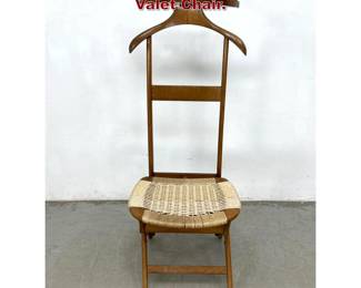 Lot 327 Mid Century Modern Italian Folding Valet Chair. 