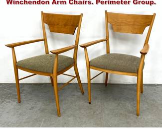 Lot 417 Pair Paul McCobb for the Winchendon Arm Chairs. Perimeter Group. 