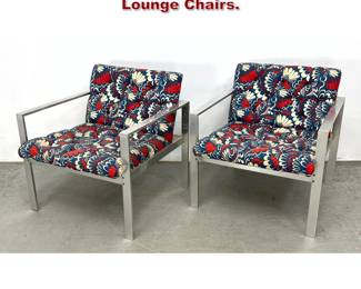 Lot 479 Pair Harvey Probber Flat Bar Lounge Chairs. 