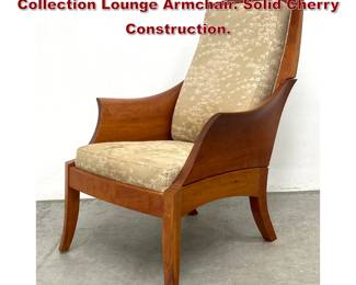 Lot 77 Thomas Moser Cabinetmakers Wing Collection Lounge Armchair. Solid Cherry Construction. 
