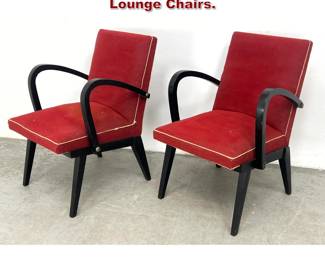 Lot 397 Pair Swedish Art Deco style Arm Lounge Chairs. 