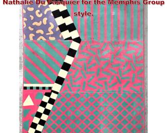 Lot 565 5 10 X 8 1 Post Modern Carpet Rug. Nathalie Du Pasquier for the Memphis Group style. 