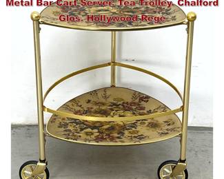 Lot 488 Arnold Designs LTD. Fiberglass and Metal Bar Cart Server. Tea Trolley. Chalford Glos. Hollywood Rege
