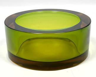 Lot 41 Seguso Italian Glass Sommerso Bowl