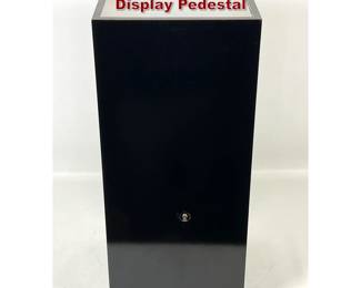 Lot 296 Modernist Black Laminate Lighted Display Pedestal