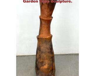 Lot 171 SYDNEY K HAMBURGER Tall Pottery Garden Vase Sculpture. 
