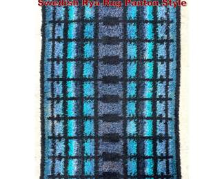 Lot 434 3 3 X 5 3 Vintage Danish Modern Swedish Rya Rug Panton Style