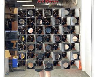 Lot 184 Hal Bienenfeld Geometric Op Wall Art Mirror. 