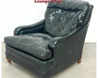 Lot 419 Vintage Green Leather Club Lounge Chair. 