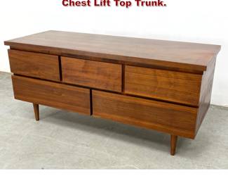 Lot 418 Lane Mid Century Modern Cedar Chest Lift Top Trunk. 