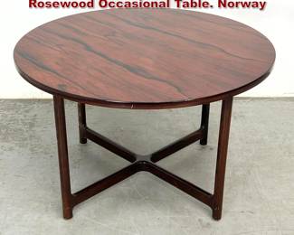 Lot 125 Arne Halvorsen for Rasmus Solberg Rosewood Occasional Table. Norway